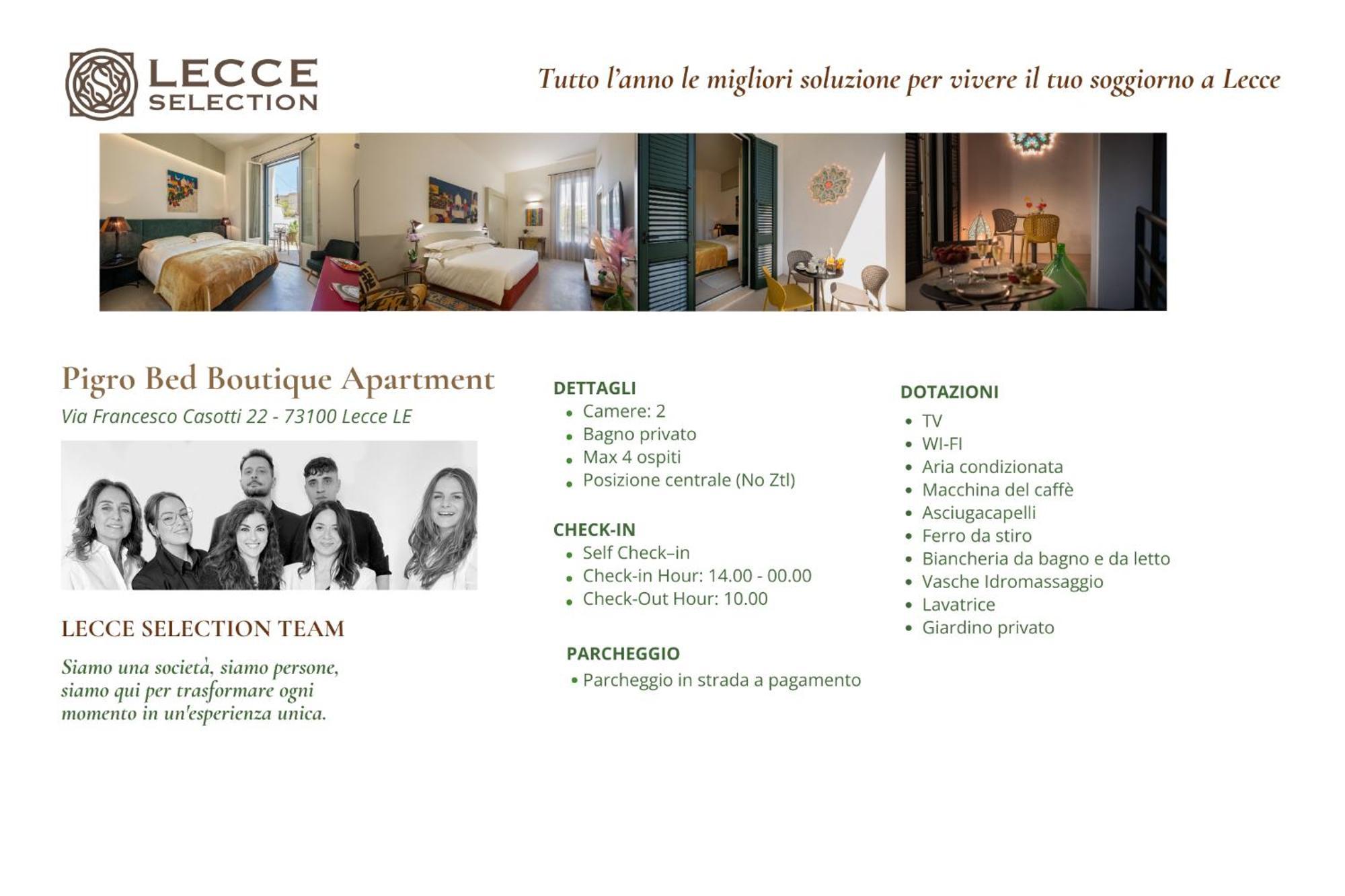 Pigro Bed - Boutique Apartment & Garden By Lecce Selection Buitenkant foto
